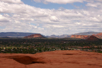 View to the northwest from the top of Airport Overlook Point.