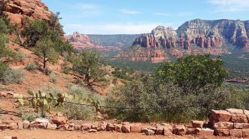 View to the North at beginning of access trail.
