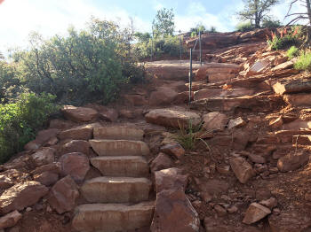 Airport Lookout Steps to Top Plateau