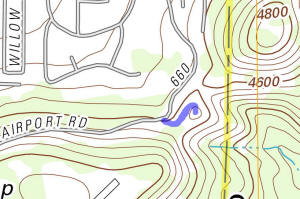 Topographic Map of Airport Overlook Point