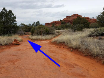 Bell Rock Pathway leading on west side of Bell Rock