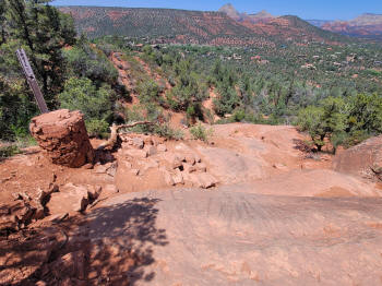 Decending Hog Heaven Trail 98