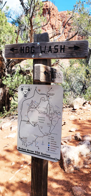 Hog Wash- Hiking North (Clockwise on the Hog Heaven Loop) 21B