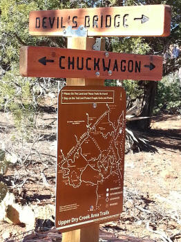 Chuck Wagon Trail - Devil's Bridge Trial Junction