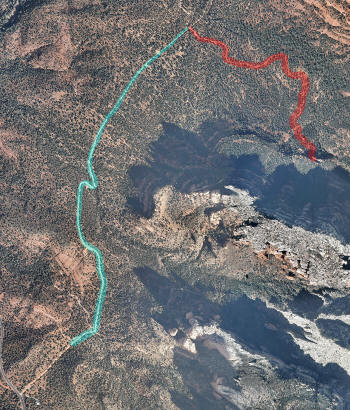 Forest Road 152 Aerial Photograph