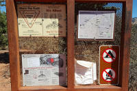 Sign at Trailhead of Mescal Trail
