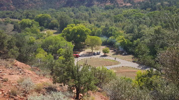 View of Crescent Moon Ranch from Ridge Trail