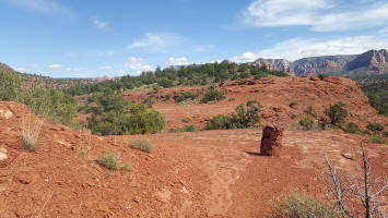 Plateau at the top of Ridge Trail