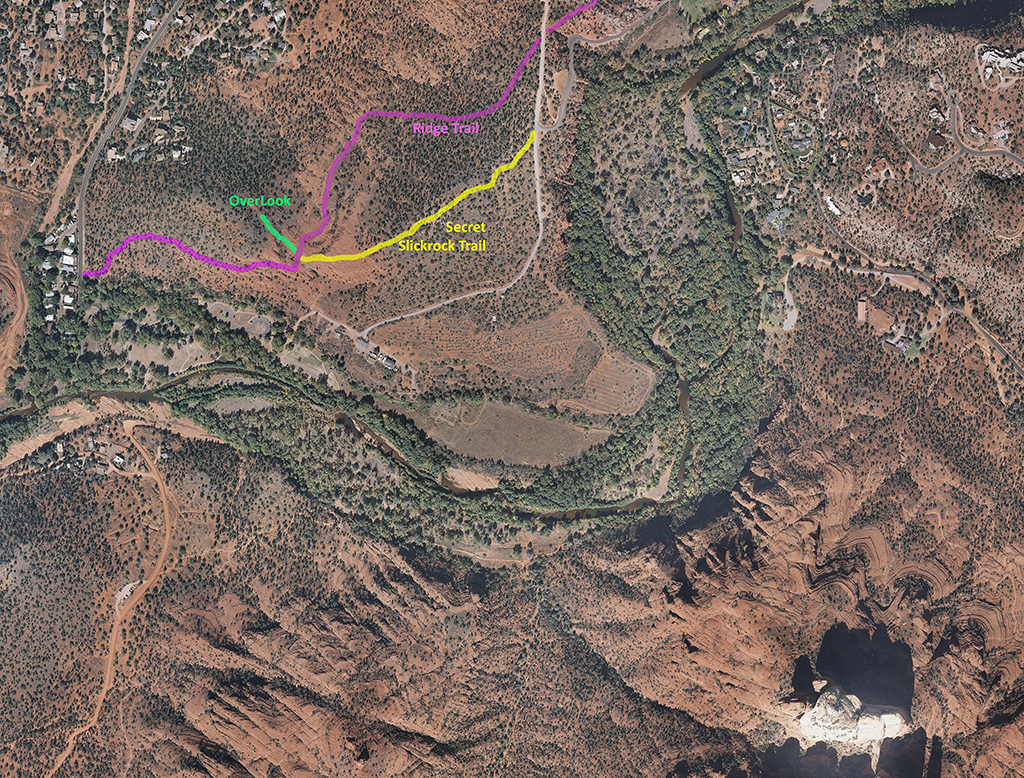 Aerial View of the Ridge Trail