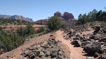 Catherdral Rock - Hiking Back