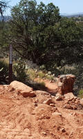 Trail Marker for Ridge Trail on Chavez Ranch Rd