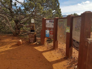 Trail Signs at Start of Trail