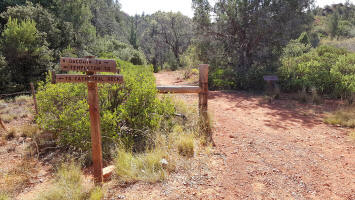 Trail Sign and Junction With Baldwin Trail