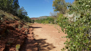 Large flat rock Area next to Oak Creek Crossing
