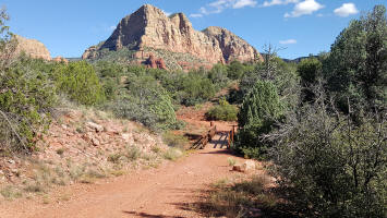Wooden Bridge.  The HT Trailhead is at the end of the bridge on the right.