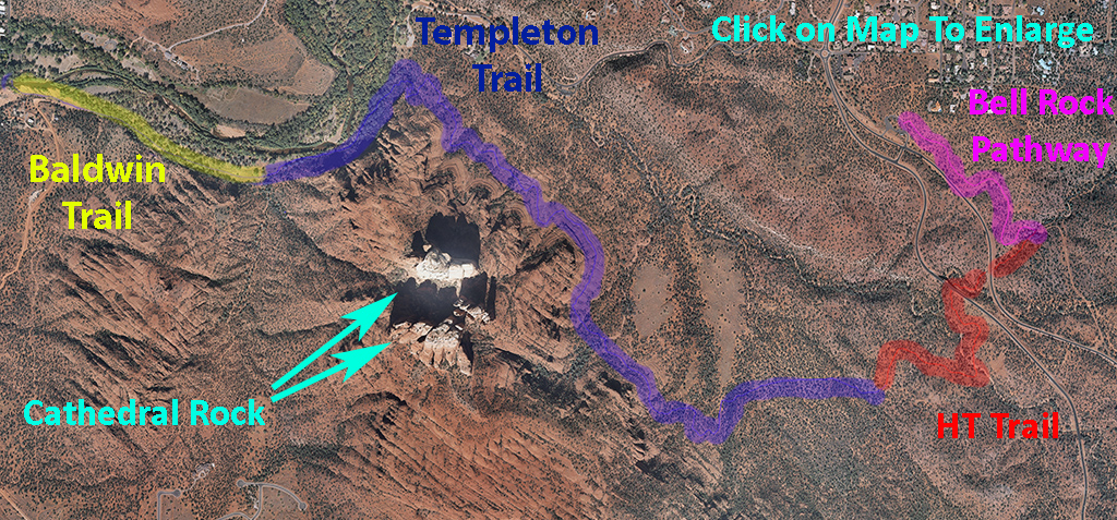 Templeton Trail Around The Base of Cathedrail Rock