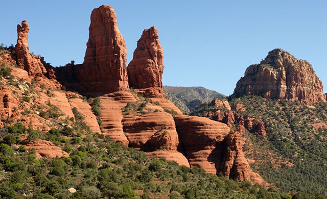 Chicken Point to Holy Cross Chapel - The Two Nuns