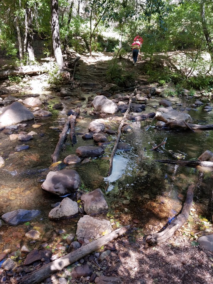 1st Stream Crossing - West Fork of Oak Creek Trail