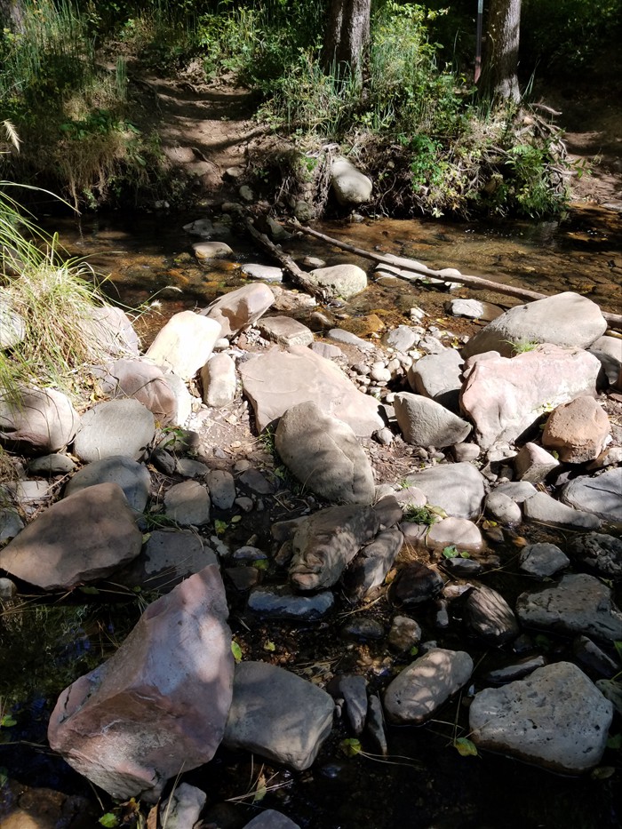 2nd Stream Crossing - West Fork of Oak Creek Trail
