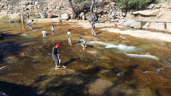 Lower Water Slide Area - Slide Rock State Park