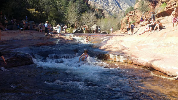 Upper Water Slide Area - Slide Rock State Park