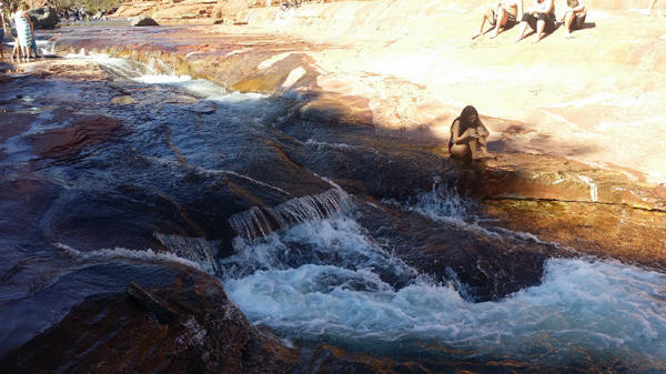 Girl By Upper Rock Slides
