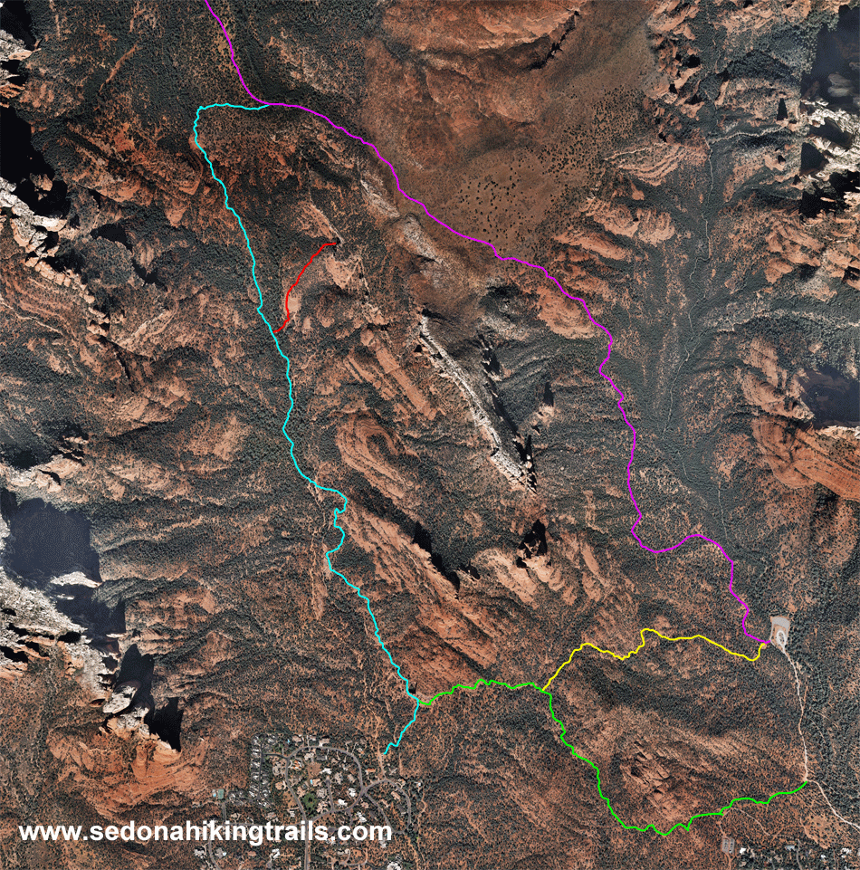 Soldier Pass - Topo and Aerial Photo