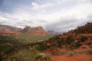 View to the South at the Trailhead of Airport Loop Trail