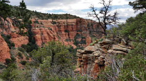 View Above The Last Two Rock Stairways