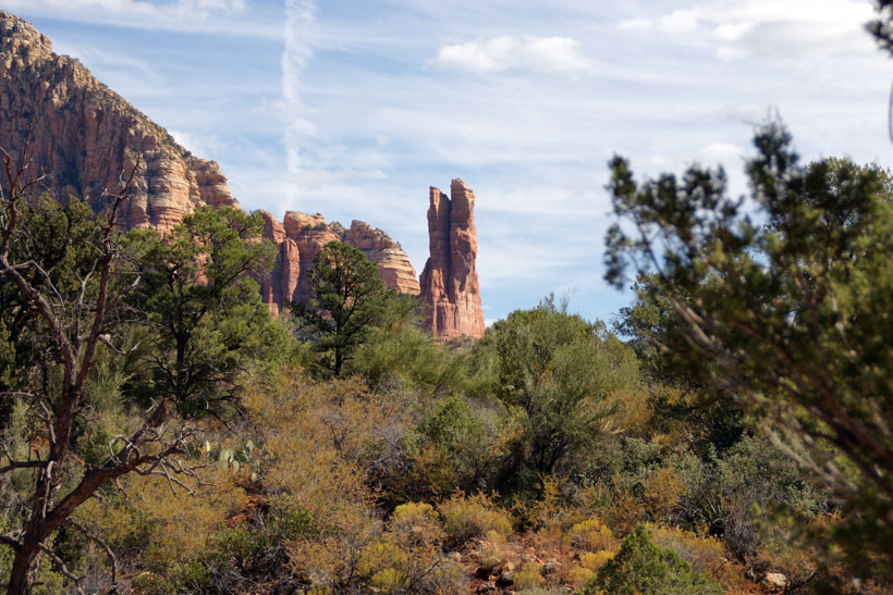 Rabbit Ear Rock Formation in Sedona Arizona