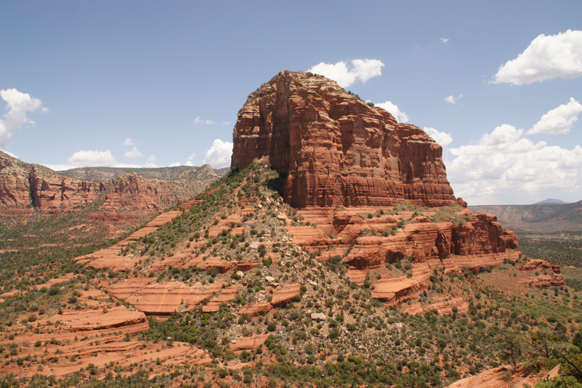 Looking East at Courthouse Butte
