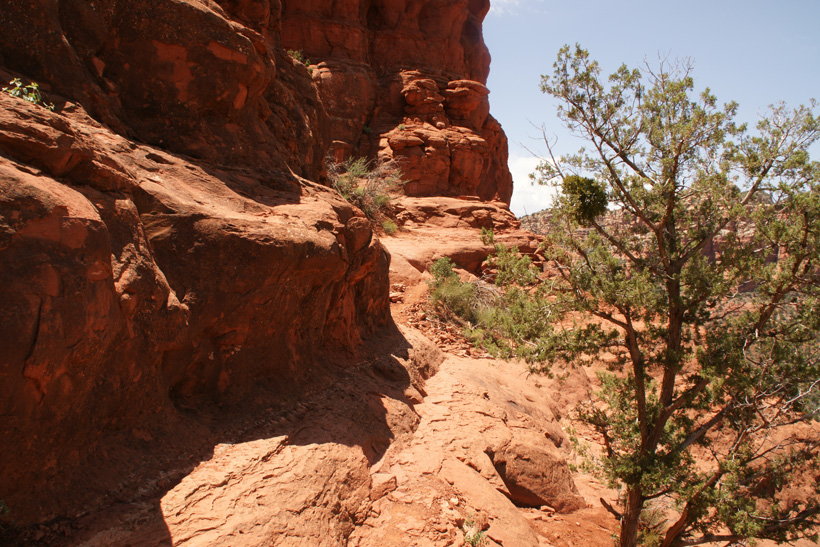 Narrow Rock Ledge At the Top of Bell Rock