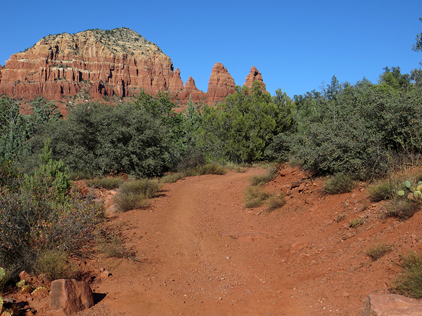 View of The Two Nuns on the horizon - Bell Rock Pathway