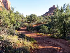 Bell Rock Pathway heading towards Bell Rock