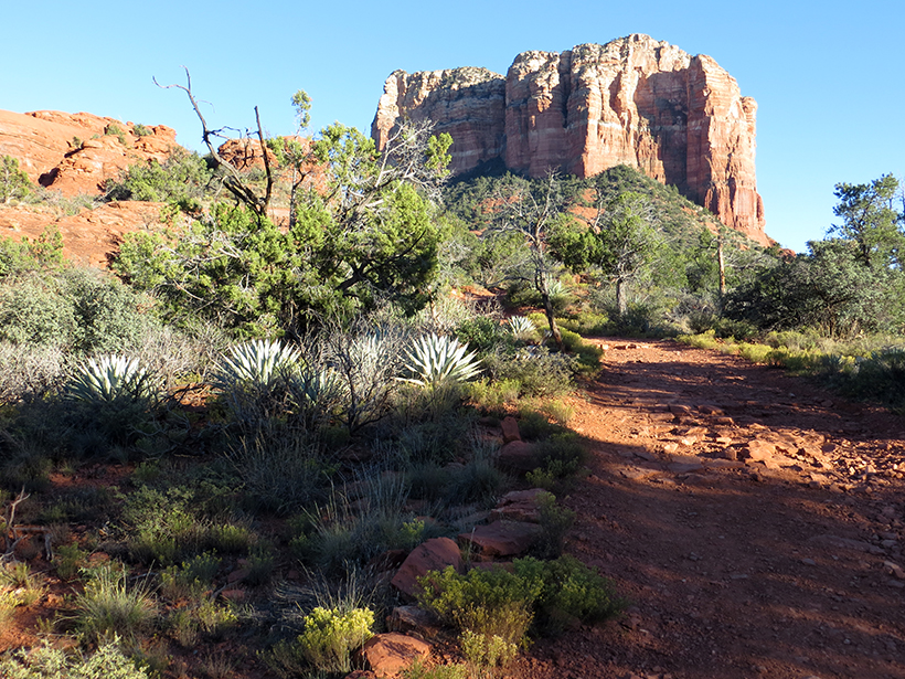 View of the Southern End of Northern Bell Rock and Courthouse Butte