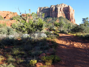View of the Southern End of Northern Bell Rock and Courthouse Butte