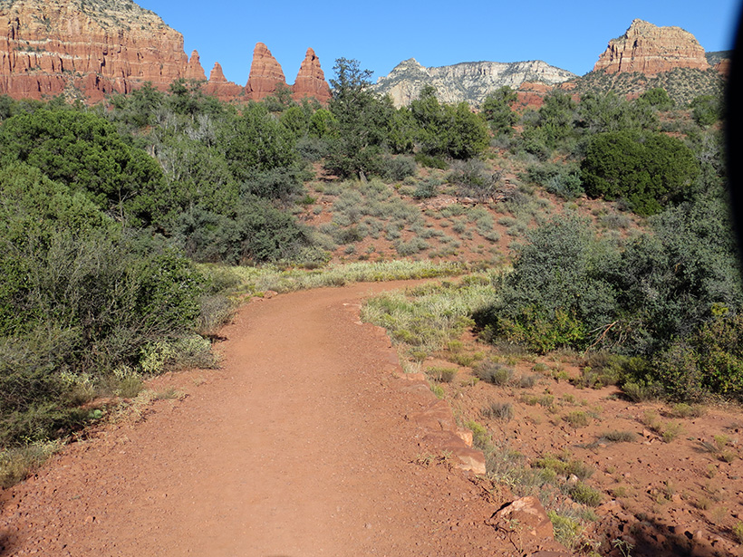 Bell Rock Pathway - View of the Two Nuns
