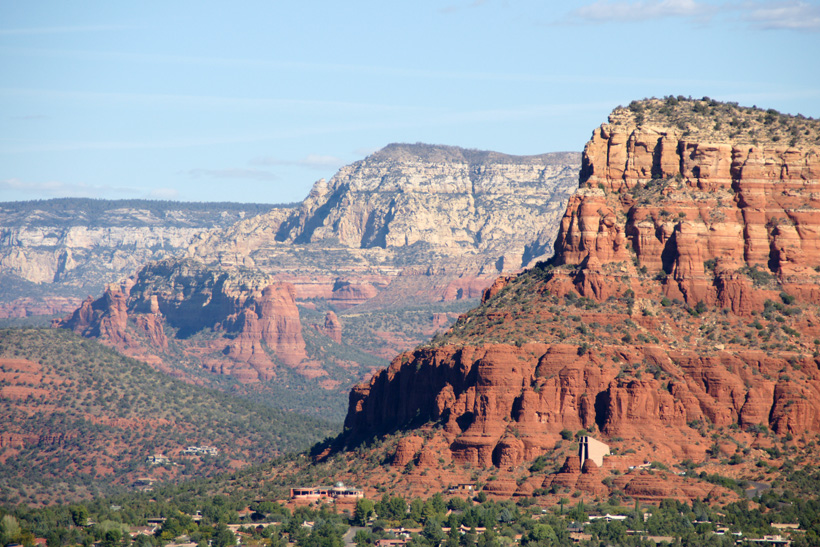 View to the East of the West Face of Courthouse Butte