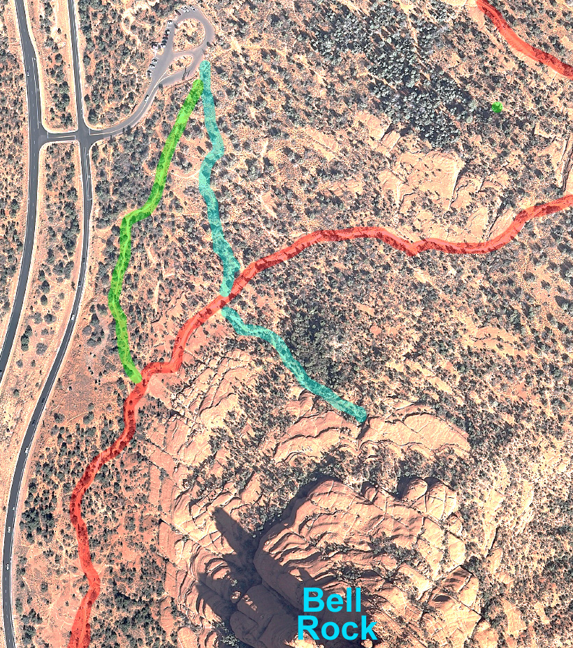 Aerial Map -- North West of Bell Rock