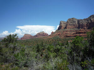 View to the north from Courthouse Butte Loop