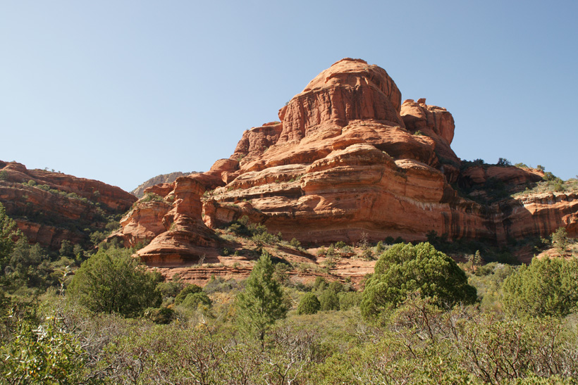 View of a Rock Formation on the Mid-West Wall of Boynton Canyon