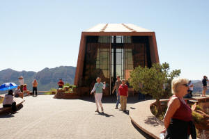 Entrance to the Chapel of the Holy Cross.