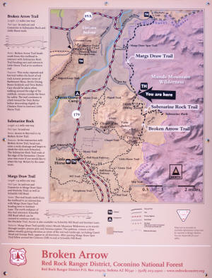 Broken Arrow Trail Map