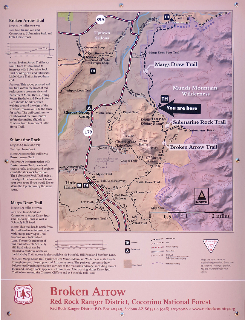 Broken Arrow Trail Trail Map