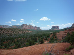Cathedral Rock Looking Southeast fromt the base.