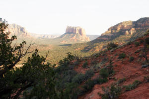 Upper Trail to Cathedral Rock Overlook - View to the Southeast