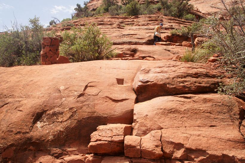 Initial Short Climb at Base of Cathedral Rock Trail