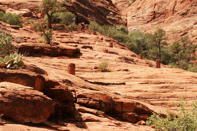 Cairns Marking the Initial Part of Cathedral Rock Trail