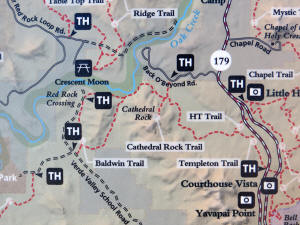 Cathedral Rock Map