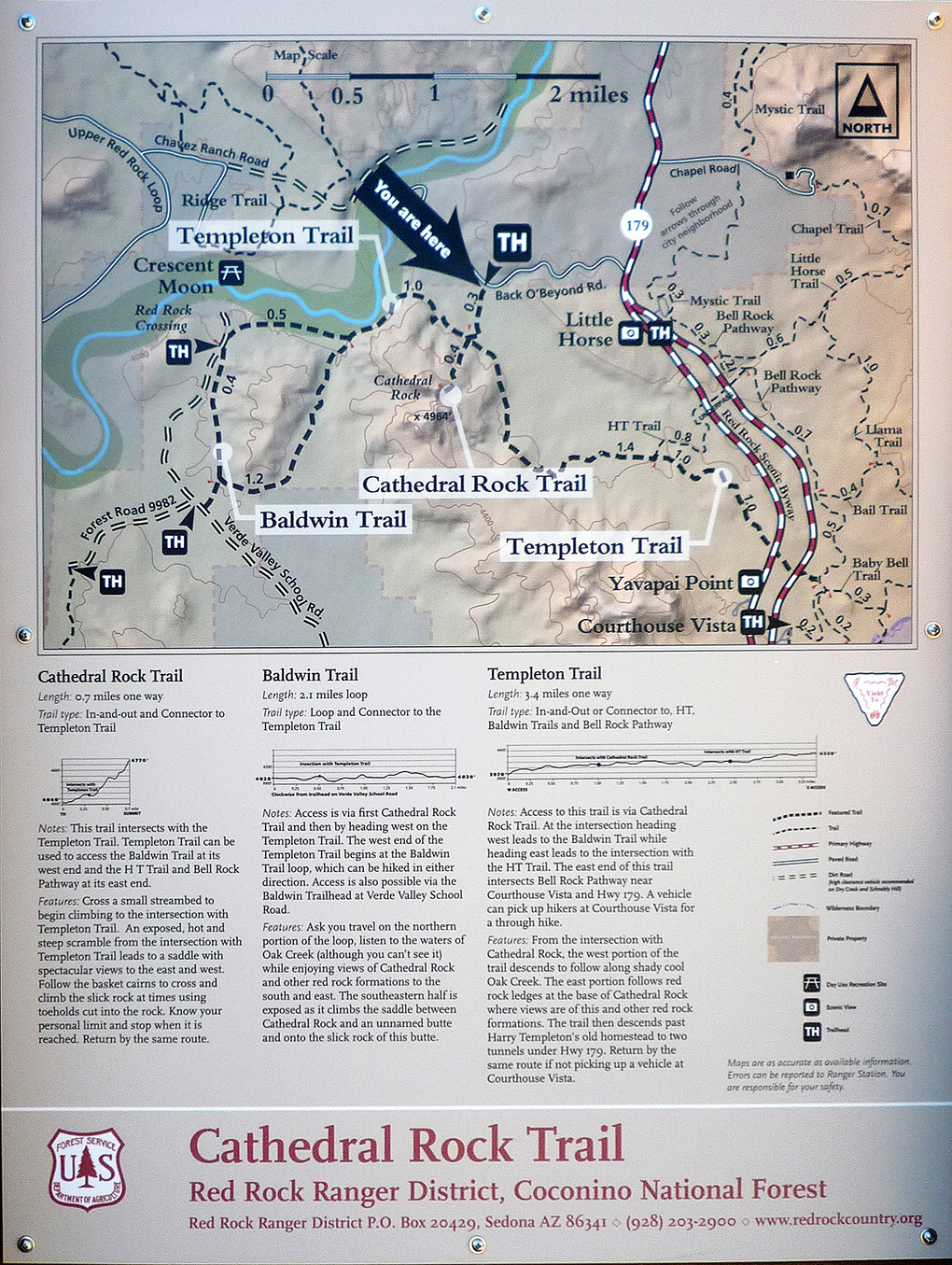 Cathedral Rock Trail Map